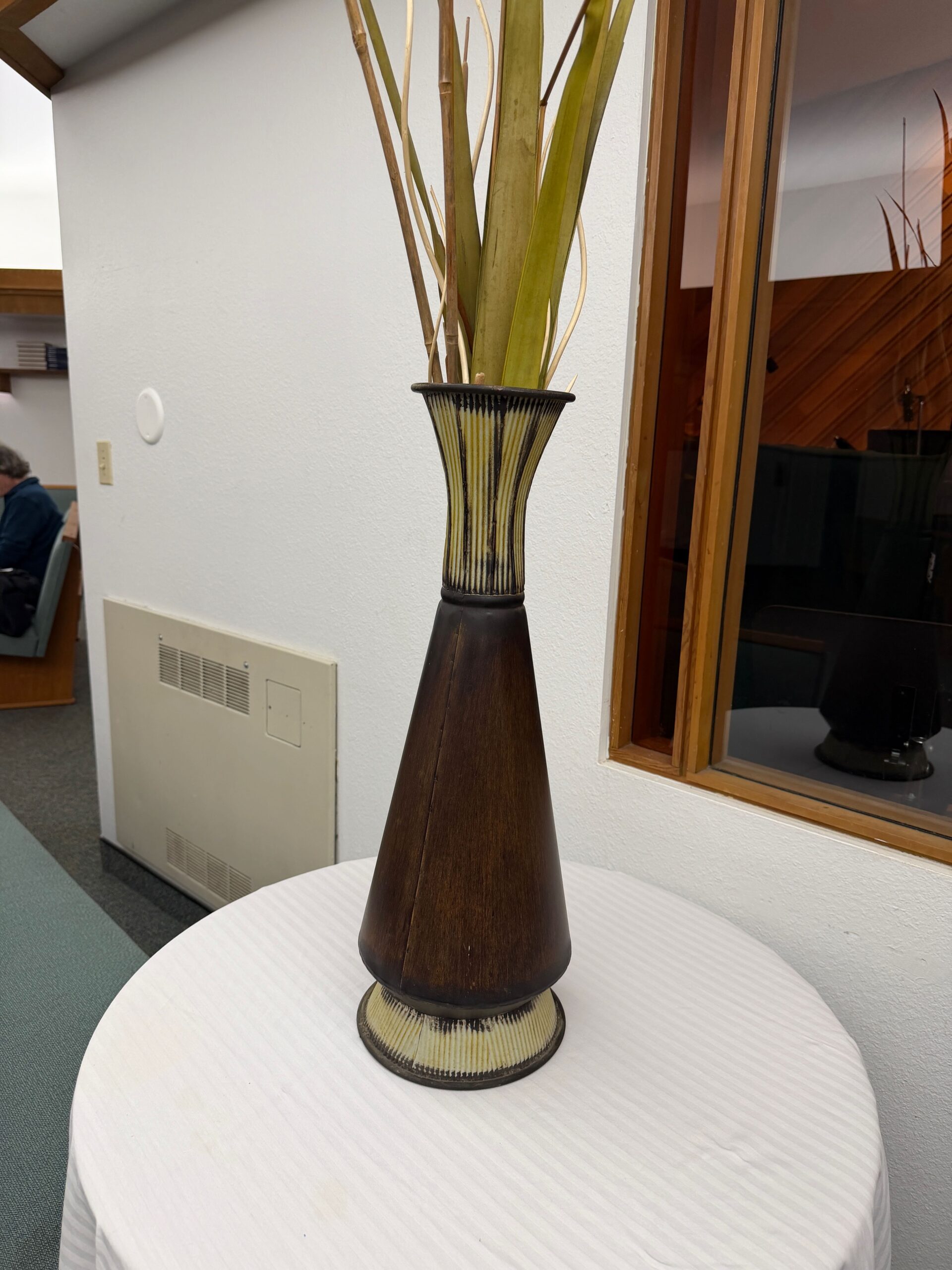 African-style Tin Vase