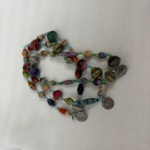 3 strand African stone bracelet
