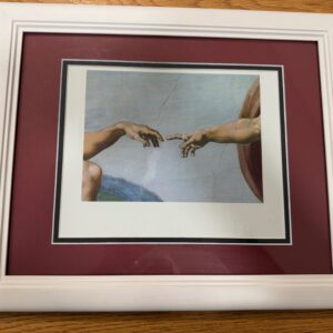 Print of God and Adam Touch (from Sistine Chapel)