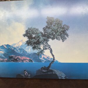 Maxwell Parrish print on fiberboard