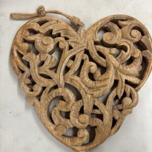 Carved Wooden Heart